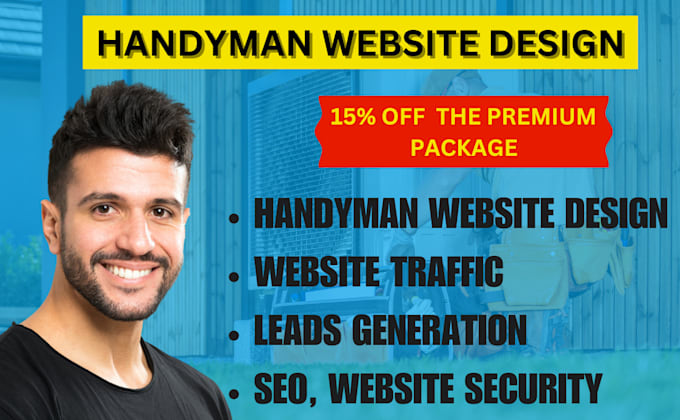 Gig Preview - Design handyman, junk, cleaning, painting, pressure washing service website