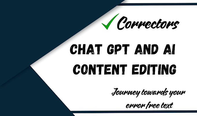 Gig Preview - Professionally edit and rewrite your chat gpt and ai content