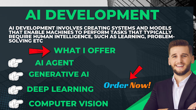 Gig Preview - Build ai agent, generative ai, deep learning, nlp, computer vision, llms, rag