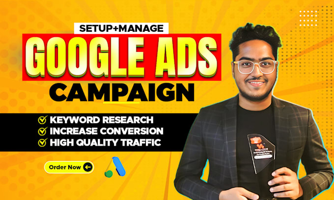 Gig Preview - Setup and manage profitable google ads adwords PPC campaign, search ads