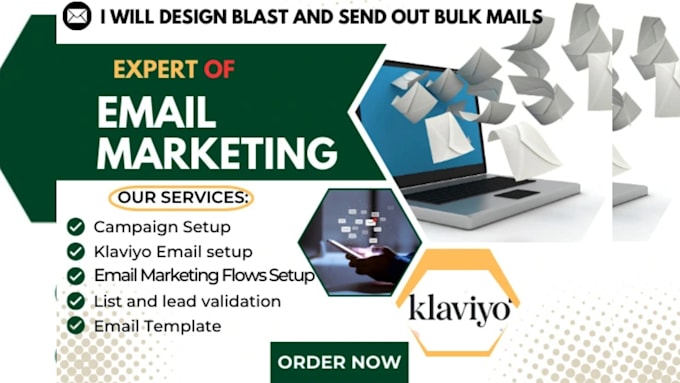 Bestseller - setup klaviyo flows, campaigns email marketing automated funnel