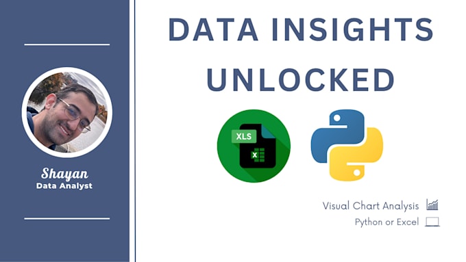 Gig Preview - Help analyze and visualize data using python power bi excel