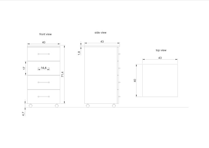 Bestseller - technical drawings for furniturelike