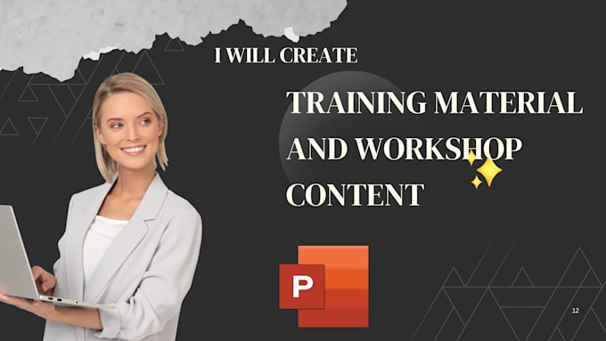 Gig Preview - Create engaging powerpoint training materials and workshop presentations deck