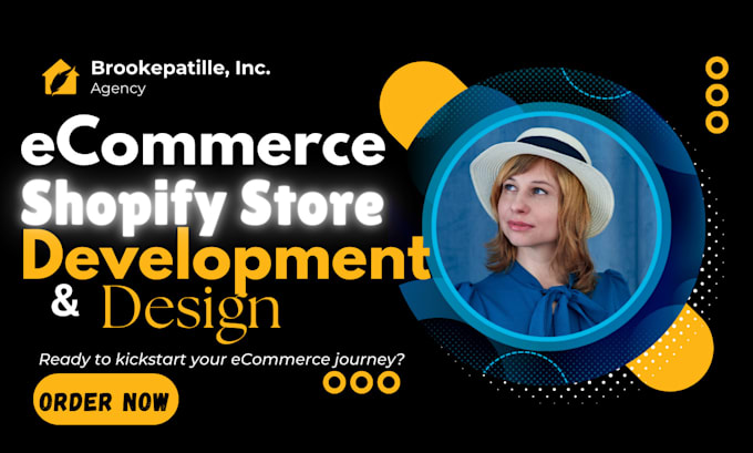 Gig Preview - Develop, design, and kickstart your stunning shopify store, ecommerce website