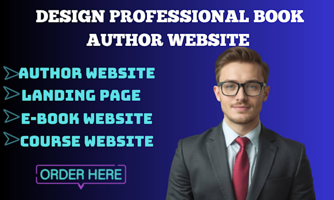 Gig Preview - Design, develop a professional author website to establish your online presence