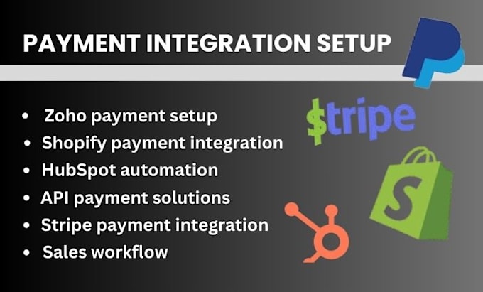 Gig Preview - Integrate payment zoho hubspot on woocommerce  or shopify for sales marketing