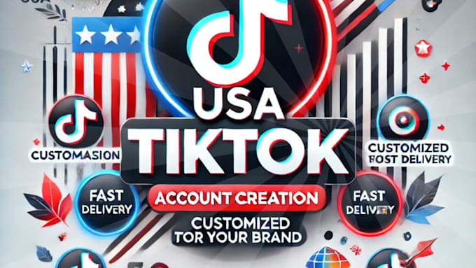 Gig Preview - Create and optimize USA tiktok accounts to boost your business visibility