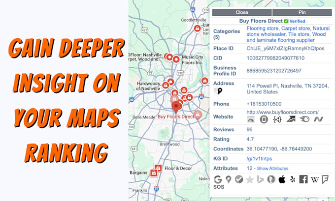 Gig Preview - Analyze your google maps ranking to uncover more sales lead opportunities