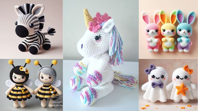 Bestseller - write amigurumi crochet pattern with step by step picture, tutorial video, etsy