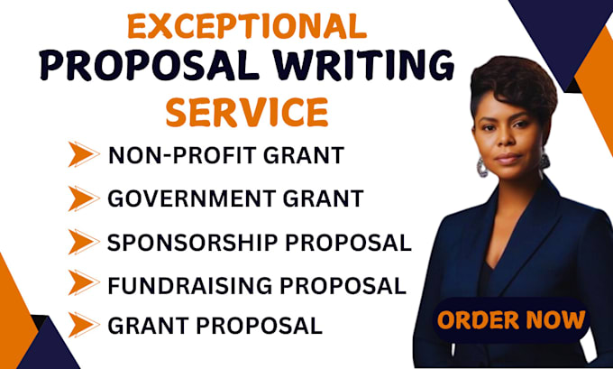 Gig Preview - Do non profit government grant sponsorship fundraising proposal letter