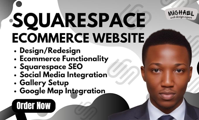 Gig Preview - Design squarespace ecommerce website redesign squarespace website design expert