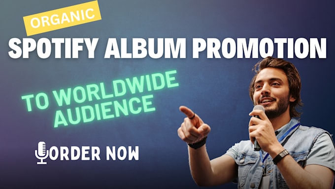 Bestseller - do organic spotify album, spotify album promotion