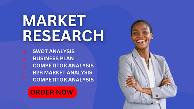 Gig Preview - Do market research, swot analysis, competitor analysis, business plan pitch deck