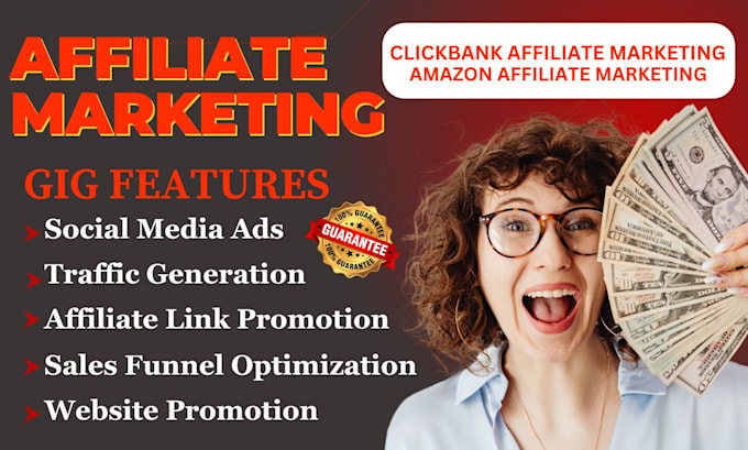 Gig Preview - Setup high converting affiliate sales clickbank  amazon link promotion