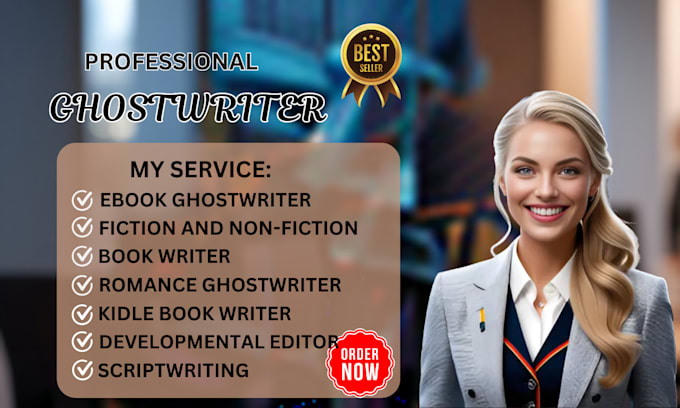 Gig Preview - Be ebook ghost writer,ghost book writer,ebook writing, non fiction ebook book