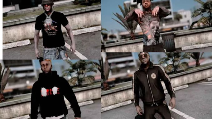 Gig Preview - Make you fivem peds, fivem gta 5 ped, fivem ped, fivem clothes, custom ped