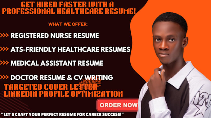 Gig Preview - Create a professional healthcare resume and cover letter to boost your career