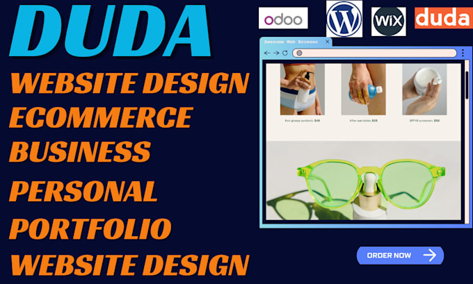 Gig Preview - Design duda website develop website using duda website builder redesign duda