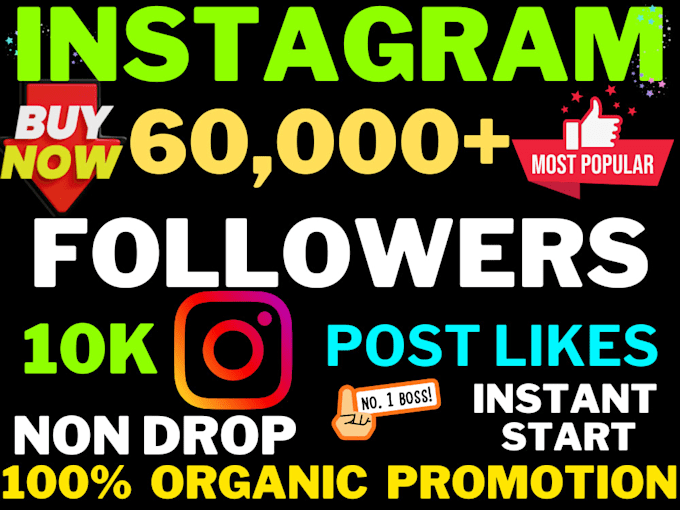 Gig Preview - Buy 10k instagram followers fast