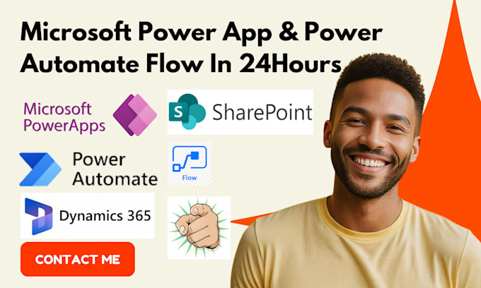 Gig Preview - Build automation workflows with microsoft power apps, power automate sharepoint