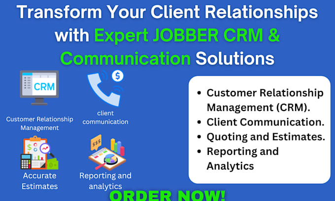 Gig Preview - Jobber CRM setup, configuration, customization, campaigns and email automation