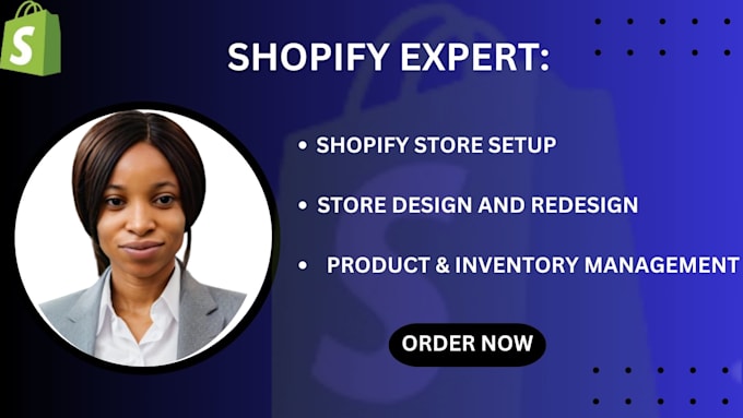 Gig Preview - Design and redesign shopify store shopify dropshipping store setup