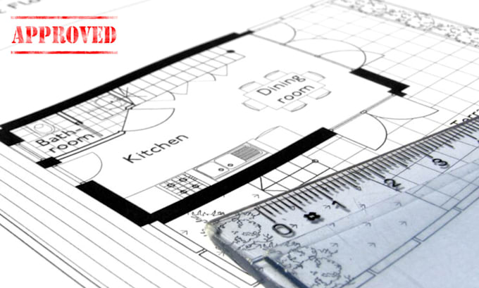 Gig Preview - Do florida california texas pe stamp floor plan architecture for city permit