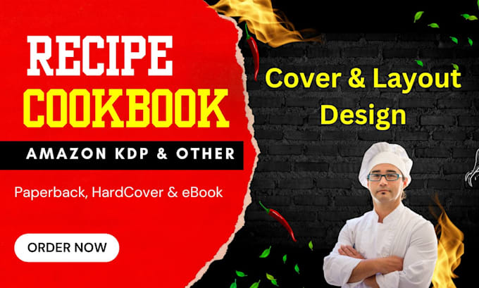 Gig Preview - Do cookbook or recipe book cover and layout design or formatting