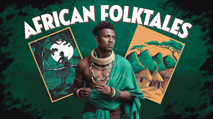 Gig Preview - Do african folktale video, catchy history video, ai african story