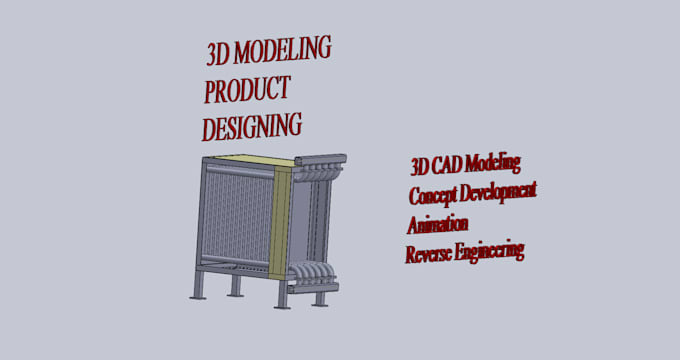 Gig Preview - Make solidworks 3d cad model for product and furniture