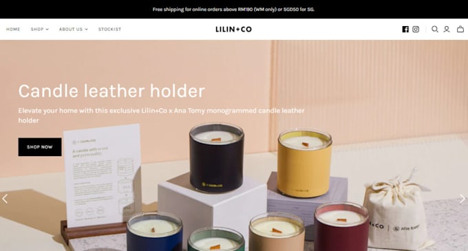 Gig Preview - Build candle shopify store candle website candle dropshipping store neon website