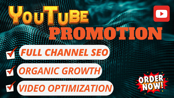 Gig Preview - Do youtube seo promotion to increase subscribers, engagement for channel growth