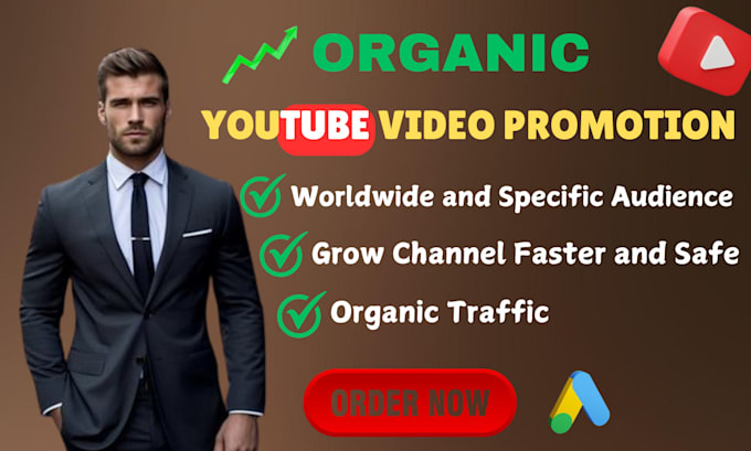 Gig Preview - Promote your youtube video and channel marketing to boost your audience