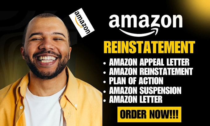 Gig Preview - Do amazon reinstatement appeal letter amazon account reactivation section 3