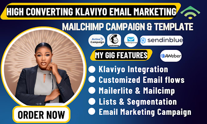 Gig Preview - Do klaviyo email marketing activecampaign mailchimp email campaign klaviyo flows