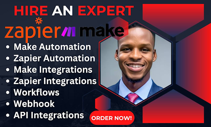 Bestseller - do zapier automation make com integration make com automation webhook zapier