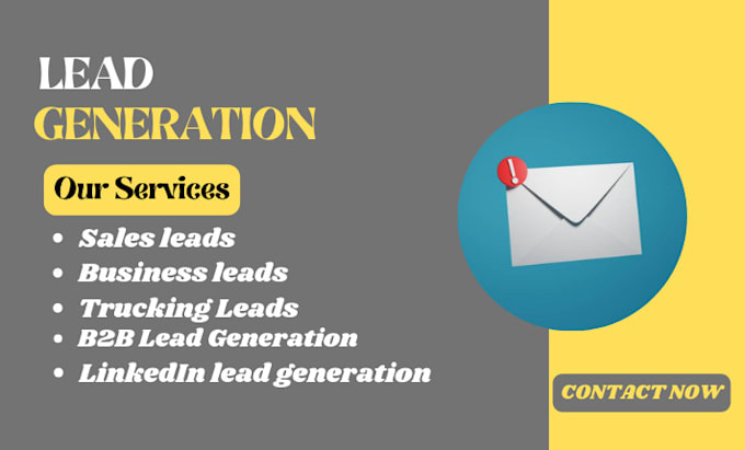 Gig Preview - Provide targeted trucking leads b2b leads and lead generation service