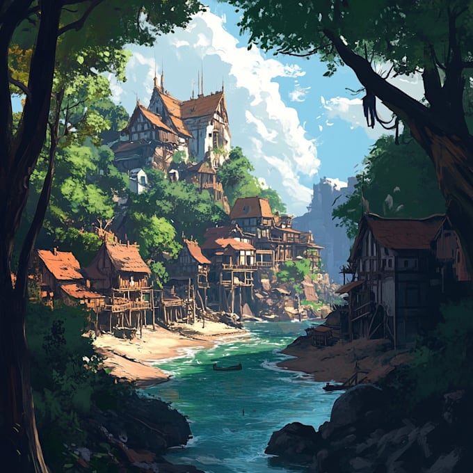 Gig Preview - Create an awesome environment concept art