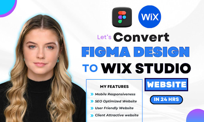 Bestseller - convert your figma ui ux design to wix studio website, wix website development