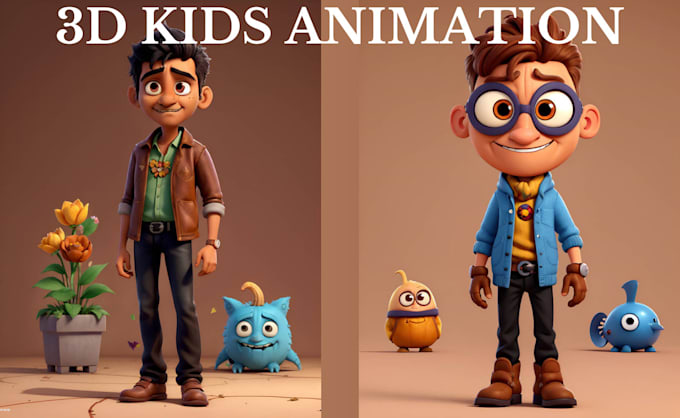 Gig Preview - Create 3d character animation 3d cartoon animation 3d kids animation 3d modeling