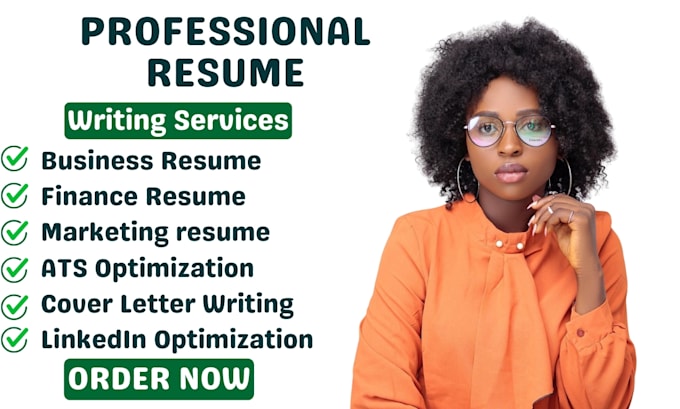 Gig Preview - Write ats professional resume business resume marketing resume finance resume