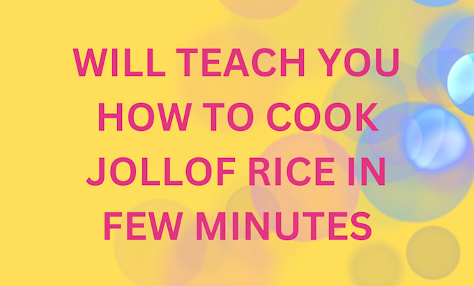 Bestseller - teach you how to cook basmatic jollof rice in less than 35