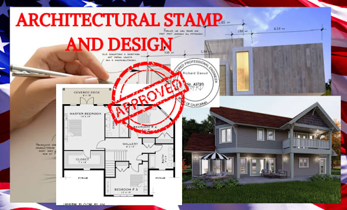 Gig Preview - Stamp draw and seal USA architectural floor construction for city permits