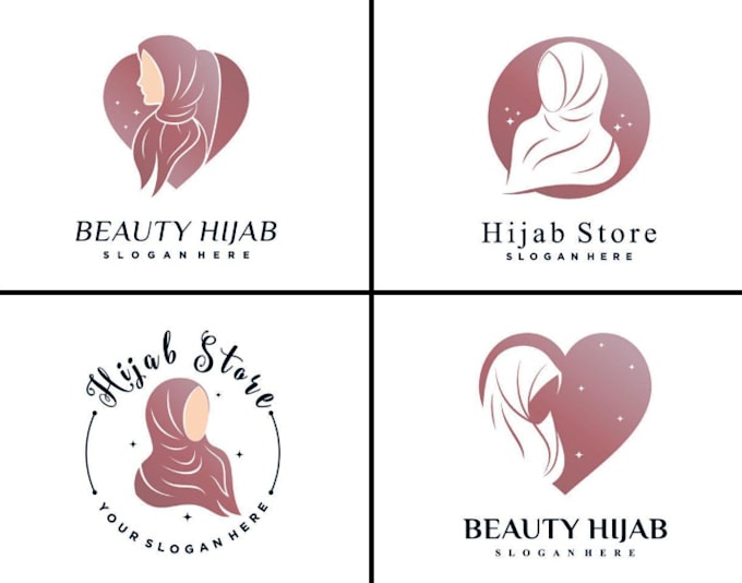 Gig Preview - Create a amazing hijab logo design for a modern islamic store