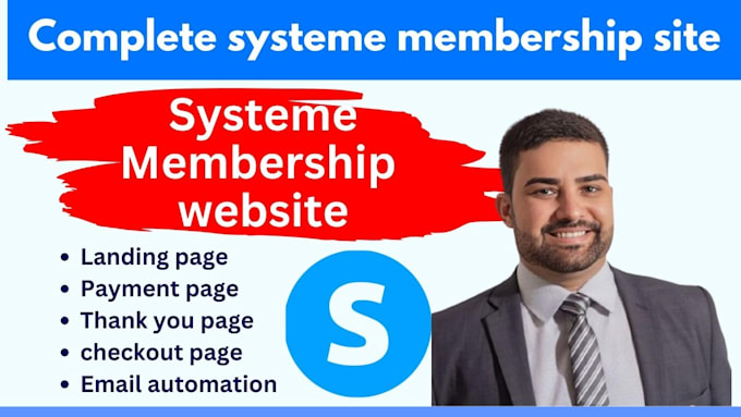 Bestseller - build systeme io membership website or subscription website with payment method