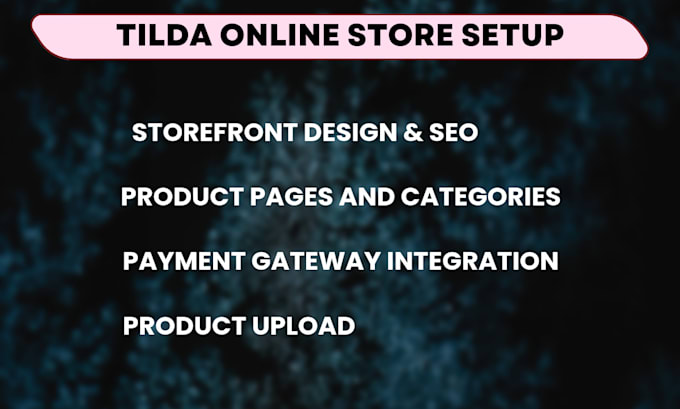 Gig Preview - Set up your ecommerce store on tilda