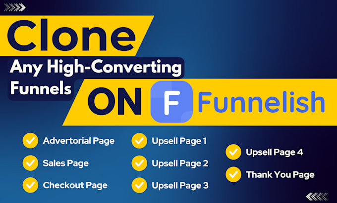 Gig Preview - Clone your funnelish advertorial, sales pages and checkout page