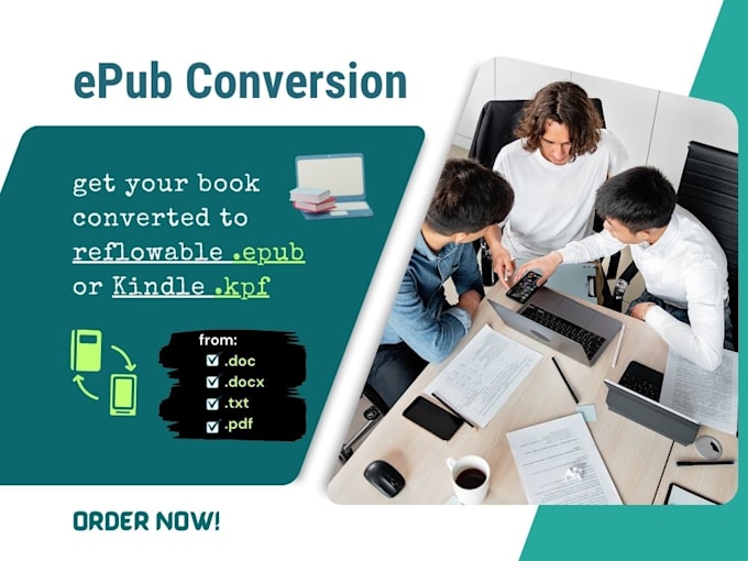 Gig Preview - Convert your book to reflowable epub or kindle kpf