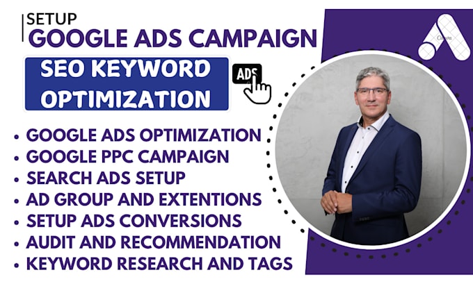 Gig Preview - Setup google ads ppc campaign for your business